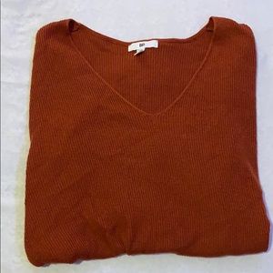 Dark orange sweater